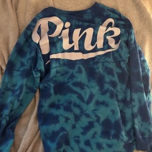 Blue pink crewneck